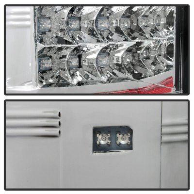 Chevy Silverado 2007-2013 Chrome LED Tail Lights