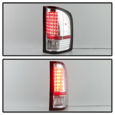 Chevy Silverado 2007-2013 Chrome LED Tail Lights