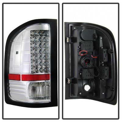 Chevy Silverado 2007-2013 Chrome LED Tail Lights