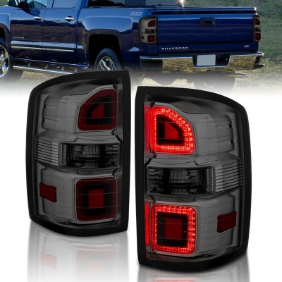 GMC Sierra 2500HD 2015-2019 Smoked LED Tail Lights