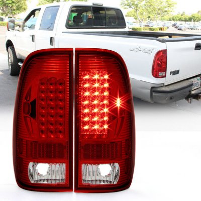 Ford F250 Super Duty 1999-2007 Red LED Tail Lights