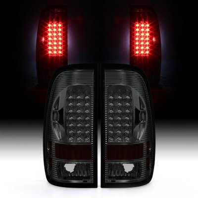 Ford F550 Super Duty 1999-2007 Smoked LED Tail Lights