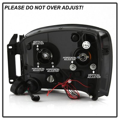 Dodge Ram 2006-2008 Smoked Halo Projector Headlights LED