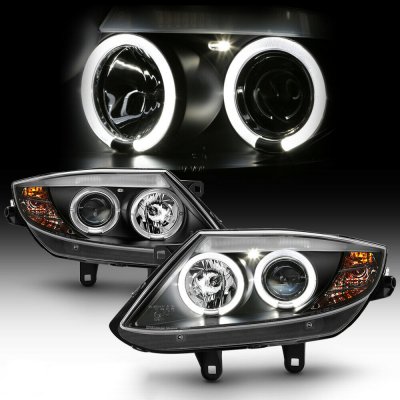 BMW Z4 2003-2008 Black Halo HID Projector Headlights