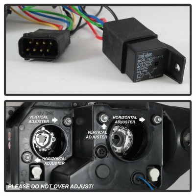 BMW Z4 2003-2008 Black Halo HID Projector Headlights