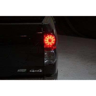 Toyota Tundra 2007-2013 Red and Clear Ring LED Tail Lights