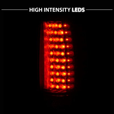 GMC Yukon 2007-2014 Black LED Tail Lights