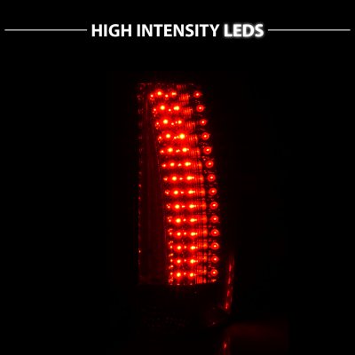 GMC Yukon Denali 2007-2013 Red and Clear LED Tail Lights