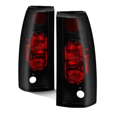 Chevy 3500 Pickup 1988-1998 Altezza Tail Lights Black Smoked