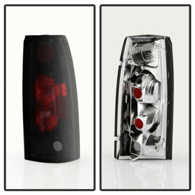 Chevy Silverado 1988-1998 Altezza Tail Lights Black Smoked