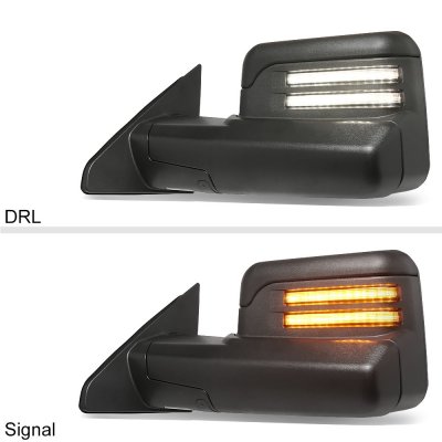Dodge Ram 3500 2010-2018 New Tow Mirrors Switchback LED DRL Sequential Signal