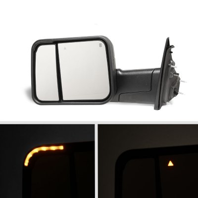 Dodge Ram 3500 2010-2018 New Tow Mirrors Switchback LED DRL Sequential Signal