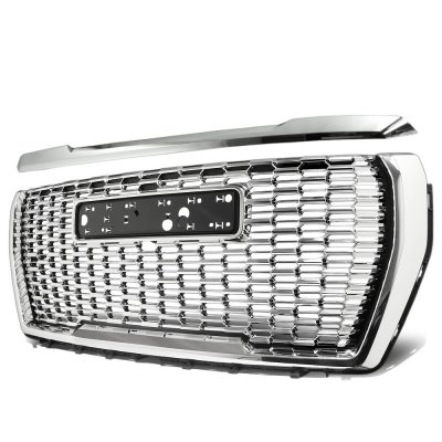 GMC Yukon XL Denali 2021-2024 Chrome Grille and Hood Trim Denali Style