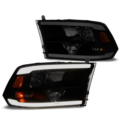 thumbnail image 2 of Autozensation Black LED Headlights – For 2019-2024 Dodge Ram 2500 3500, Dynamic Turn Signal 2 of 2