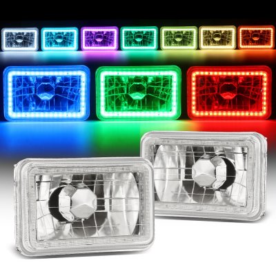 Cadillac Eldorado 1975-1985 Color LED Halo Sealed Beam Headlight Conversion