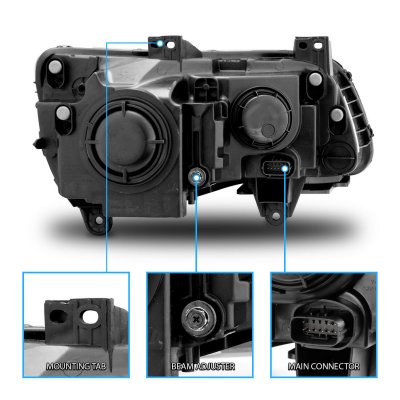 Chrysler 300 2011-2014 LED DRL Projector Headlights