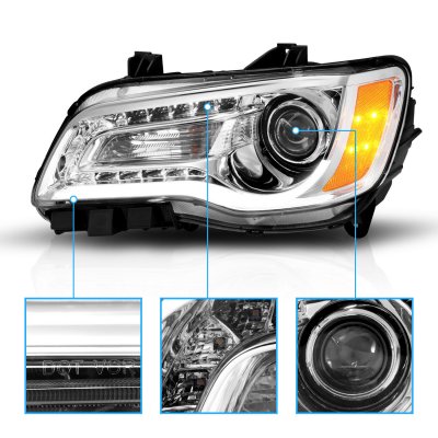 Chrysler 300 2011-2014 LED DRL Projector Headlights