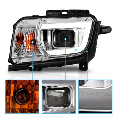 Chevy Camaro 2010-2013 LED DRL Projector Headlights