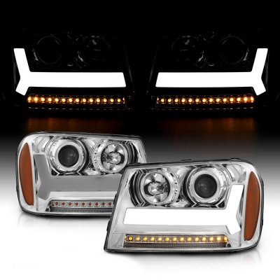 Chevy TrailBlazer LT 2006-2009 LED DRL Projector Headlights