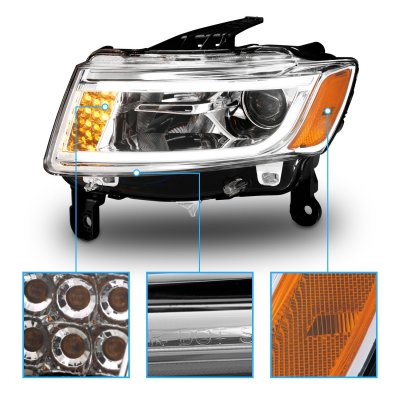 Jeep Grand Cherokee 2014-2016 Projector Headlights LED DRL Signals