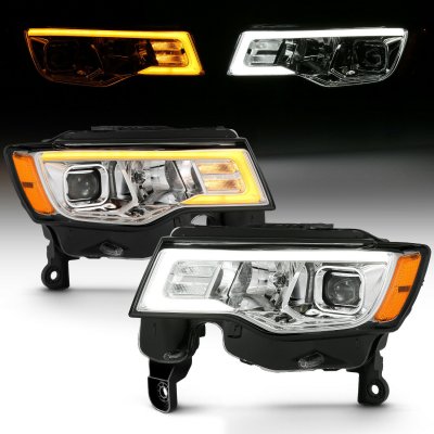 Jeep Grand Cherokee 2017-2019 Projector Headlights LED DRL Switchback Signals