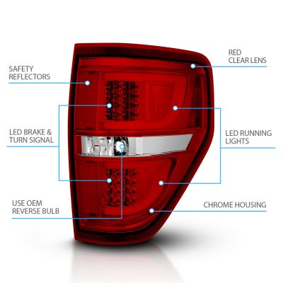 Ford F150 2009-2014 LED Tail Lights Tube