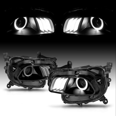 Jeep Grand Cherokee 2014-2018 Black Halo Projector Headlights