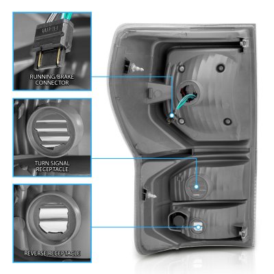 Toyota Tundra 2007-2013 Black LED Tail Lights Tube