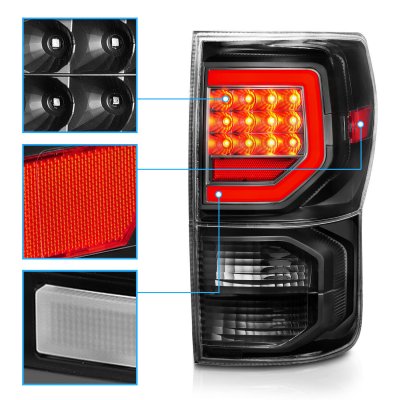 Toyota Tundra 2007-2013 Black LED Tail Lights Tube