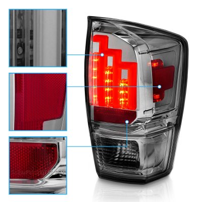 Toyota Tacoma 2016-2023 Smoked LED Tail Lights