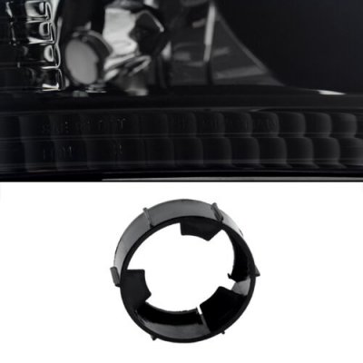 Ford F150 1997-2003 Black Smoked Euro Headlights and Corner Lights