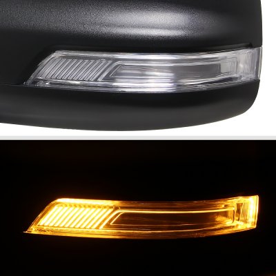 Power Heated Side Mirror With LED Signal For Dodge Ram 1500 2013-2019 - Right Side, Black