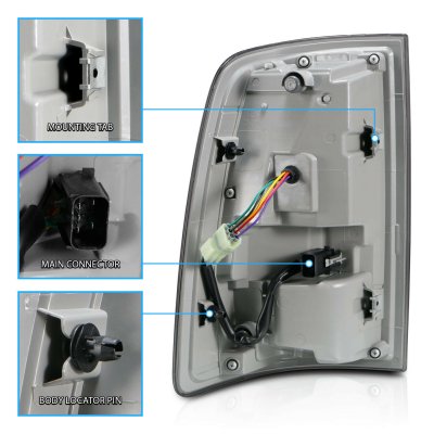 Dodge Ram 2009-2018 Black Smoked Full LED Tail Lights RR Style