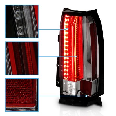 Chevy Tahoe 2015-2020 Smoked LED Tail Lights Redline