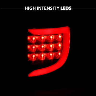 Dodge Caravan 2004-2007 Black Smoked LED Tail Lights Tube