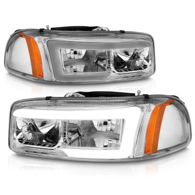 GMC Sierra 2500 1999-2004 Headlights LED DRL