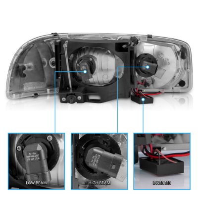 GMC Yukon 2000-2006 Headlights LED DRL