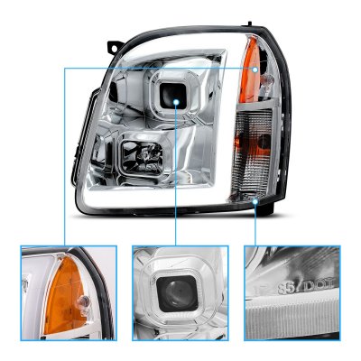GMC Yukon XL 2007-2014 LED DRL Projector Headlights