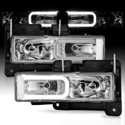 Chevy Suburban 1992-1999 Headlights C-Tube DRL
