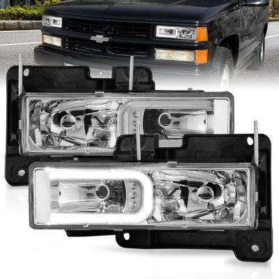 Chevy Suburban 1992-1999 Headlights C-Tube DRL