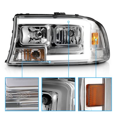 Dodge Dakota 1997-2004 LED DRL Headlights