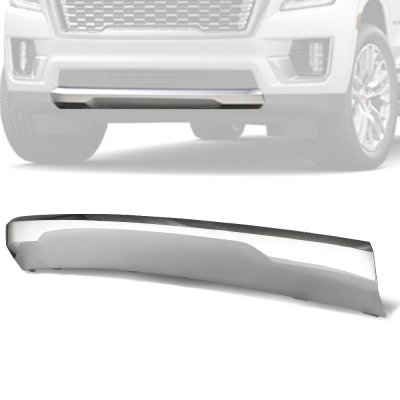 GMC Yukon XL 2021-2024 Chrome Lower Bumper Valance Panel