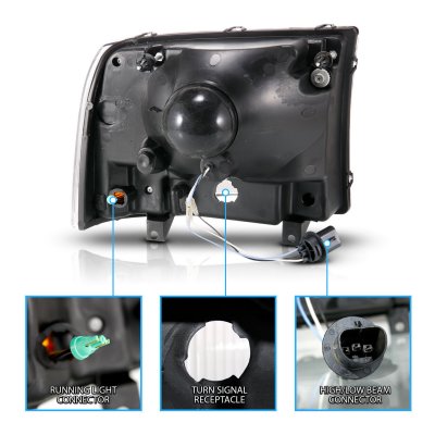 Ford F350 Super Duty 1999-2004 LED DRL Headlights