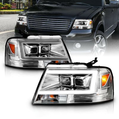 Ford F150 2004-2008 LED DRL Projector Headlights