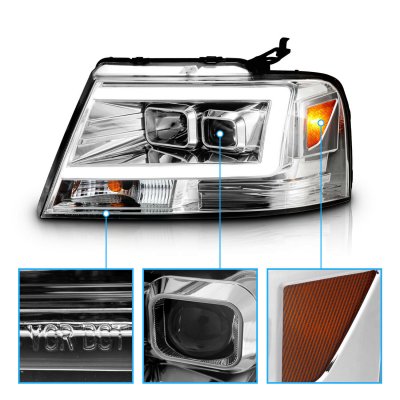 Ford F150 2004-2008 LED DRL Projector Headlights