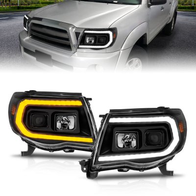 Toyota Tacoma 2005-2011 Black Projector Headlights DRL Switchback Signals