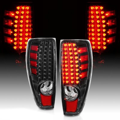 GMC Canyon 2004-2012 LED Tail Lights Black