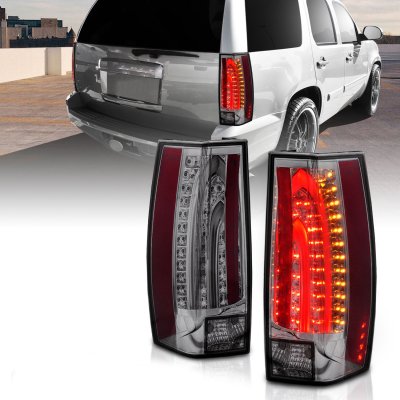 GMC Yukon XL 2007-2014 Smoked Custom LED Tail Lights