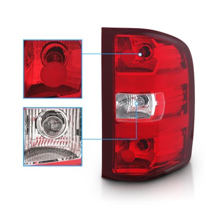 Chevy Silverado 2500HD 2007-2014 Tail Lights