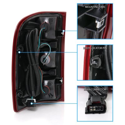 Chevy Silverado 2500HD 2007-2014 Tail Lights